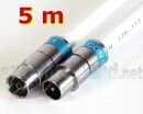 5 m Antennenkabel IECM-IECF mit Cabelcon-Steckern und Kathrein LCD 111, 3-fach geschirmt, PVC weiß, Klasse A
