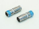 Cabelcon IECF-56 CX3 5.1 - blau - IEC-Buchse Kupplung RG6 Compression