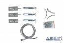 Fixierungs-Set / Abspann-Set für Masten über 3 m / 38-60 mm Ø