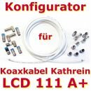 Anschlusskabel aus Kathrein LCD 111, RG6 (7 mm), 120 dB, 3-fach geschirmt, Class A