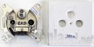 btv 1265 DATA-IM - Multimedia Durchgangsdose 12 dB inkl....