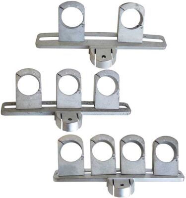 Multi-Feedhalter  aus Alu-Druckguss für kompatible 3H-, EmmeEsse-, dtron- und Triax- Spiegel