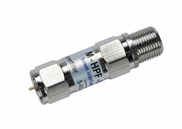 M-HPF-85 Hochpassfilter / Rückwegsperre 5-65 MHz; Durchlass 85-1000 MHz