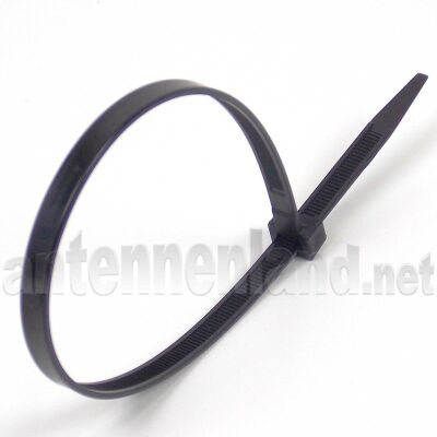 Kabelbinder 7,5 x 360 mm, Polyamid, schwarz, UV-beständig