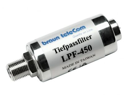 LPF 450 -  UHF-Sperrfilter / Tiefpassfilter, Sperrbereich 470-1000 MHz