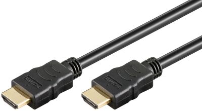 1,0 m High Speed HDMI Kabel (v1.4) mit Ethernet und ARC, schwarz