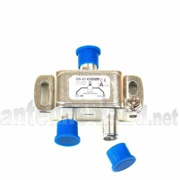 QS-02 - 2-fach Verteiler 5-1218 MHz, 3,5 dB,...