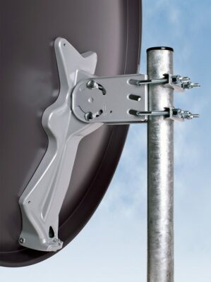 Dur-line Select 85/90 dunkelgrau / anthrazit -  SAT-Spiegel 85x90 cm, Aluminium 