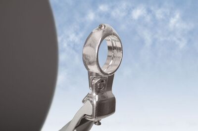 Dur-line Select 85/90 dunkelgrau / anthrazit -  SAT-Spiegel 85x90 cm, Aluminium 