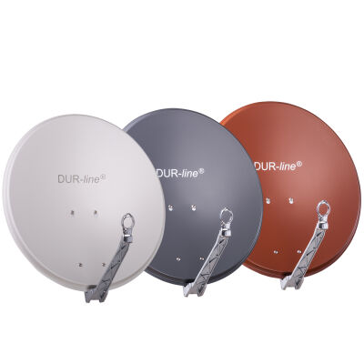 60 cm DUR-line Select 60/65 Alu - Sat-Antenne mit 60/65 cm Aluminium-Reflektor, in  3 Farben erhältlich