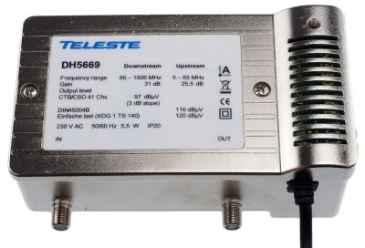 Teleste DH5669 - BK Verstärker 28-31 / RW 25 dB, 1006 MHz, KDG B(3.1)/B(1.1)