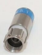 Cabelcon F-6-TD 5.1 - blau - F-Stecker RG6 Compression TRUEDROP