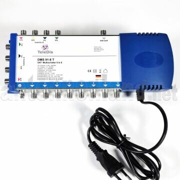 TeleDis DMS 91-8 T - Multischalter 2 Satelliten an 8...