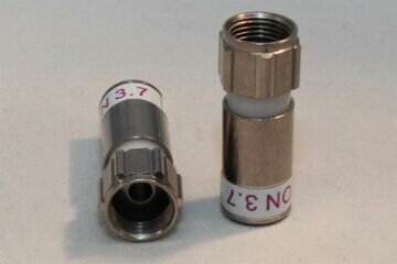 Cabelcon F-59-TD 3.7 - violett - F-Stecker RG59 Compression