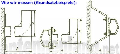 Mastausleger / Geländerhalterung 70 cm, Stahl, Rohr Ø 48 mm