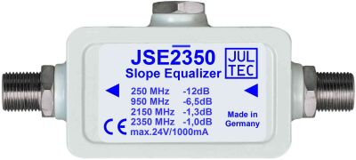 Jultec JSE2350 - SAT Schräglagen-Entzerrer FM-FF 12 dB 290-2350 MHz, DC-Durchlass