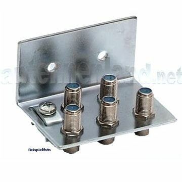 Erdungsblock / Erdwinkel 4-fach mit original Cabelcon...