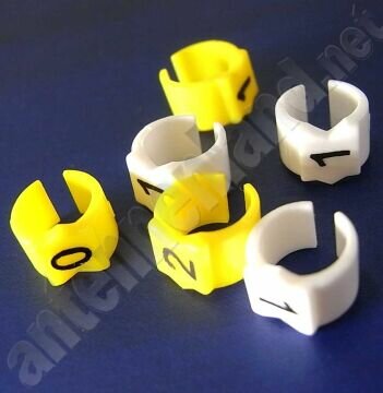 Kabelmarkierungen / Schnapptüllen STD 15 einzeln...