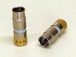 Cabelcon IECF-56 CX3 4.9 - gelb - IEC-Buchse Kupplung RG6...