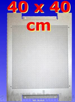 Lochblech Montageplatte / Lochrückwand einzeln 40 x 40 cm