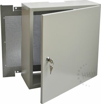 Antennenschrank / Montageschrank, hellgrau, 40x40x15 cm...