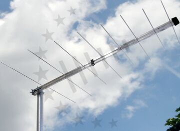 professionelle  3H-VHF-16-LOG - logarithmische DAB+ / VHF Band III Außenantenne
